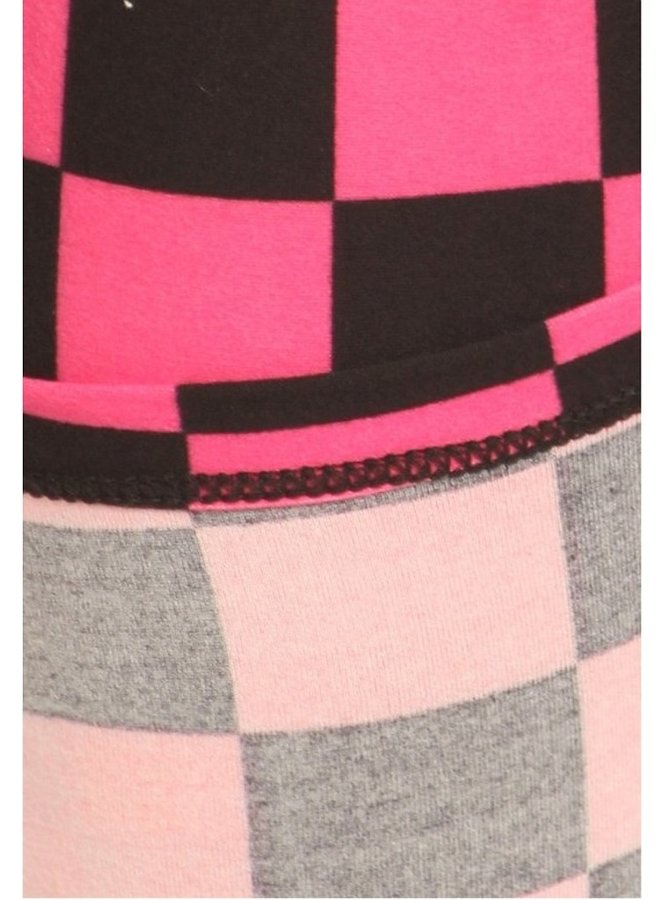 Leggings pink checkered