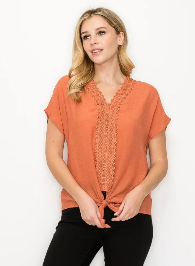 Crochet Trim blouse