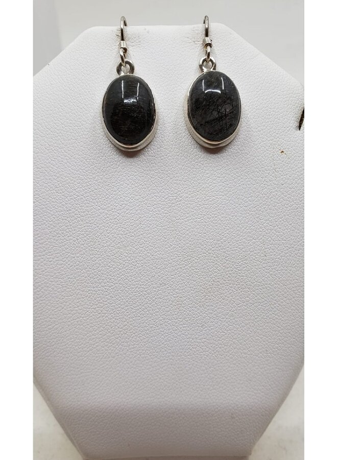 rutile quartz earrings