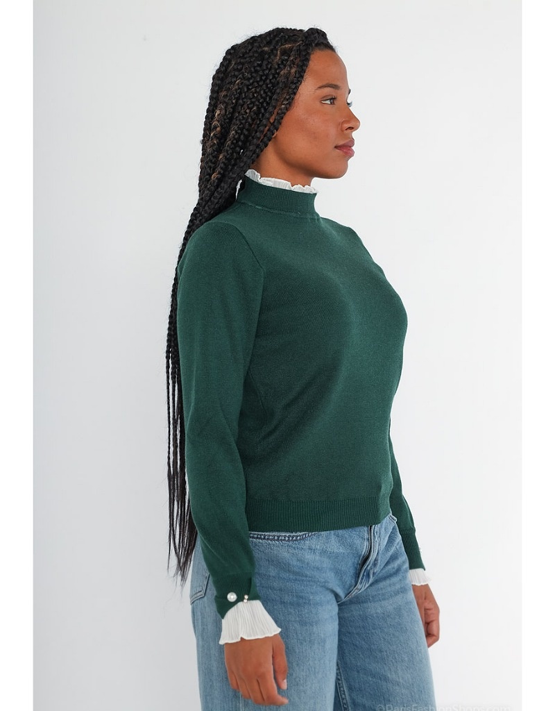 Pearl cuff jumper cheap