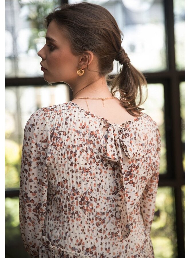 Spot print blouse