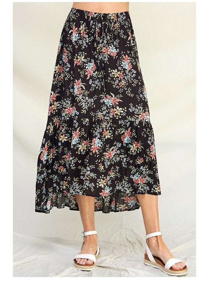 Floralrayon skirt