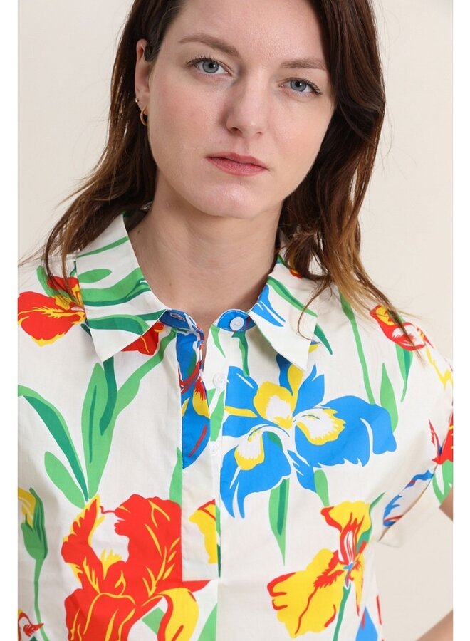 Floral cotton shirt