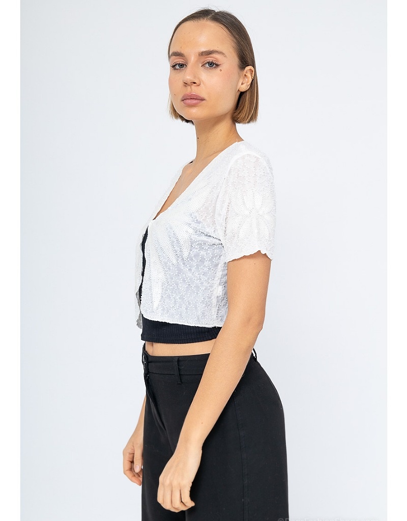 Black short sleeve bolero hot sale