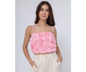 シェリエ 3D flower ruffle tops sheller 3D flower ruffle tops – shéller / シェリエ