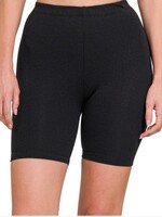 Premium cotton biker shorts