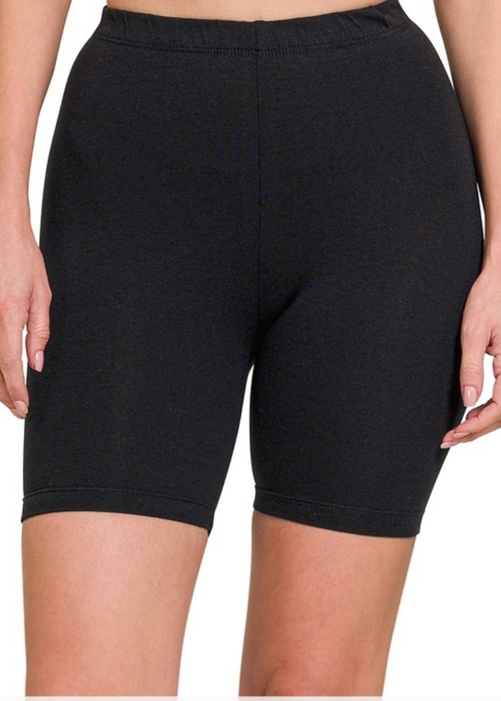 Premium cotton biker shorts