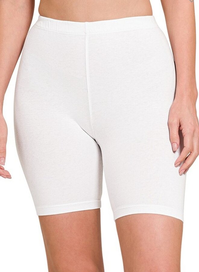 Premium cotton biker shorts