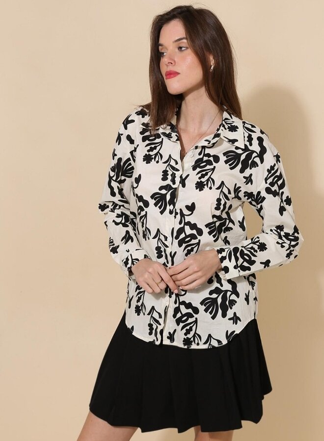 Pattern cotton shirt