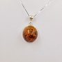 Amber Pendant with silver chain