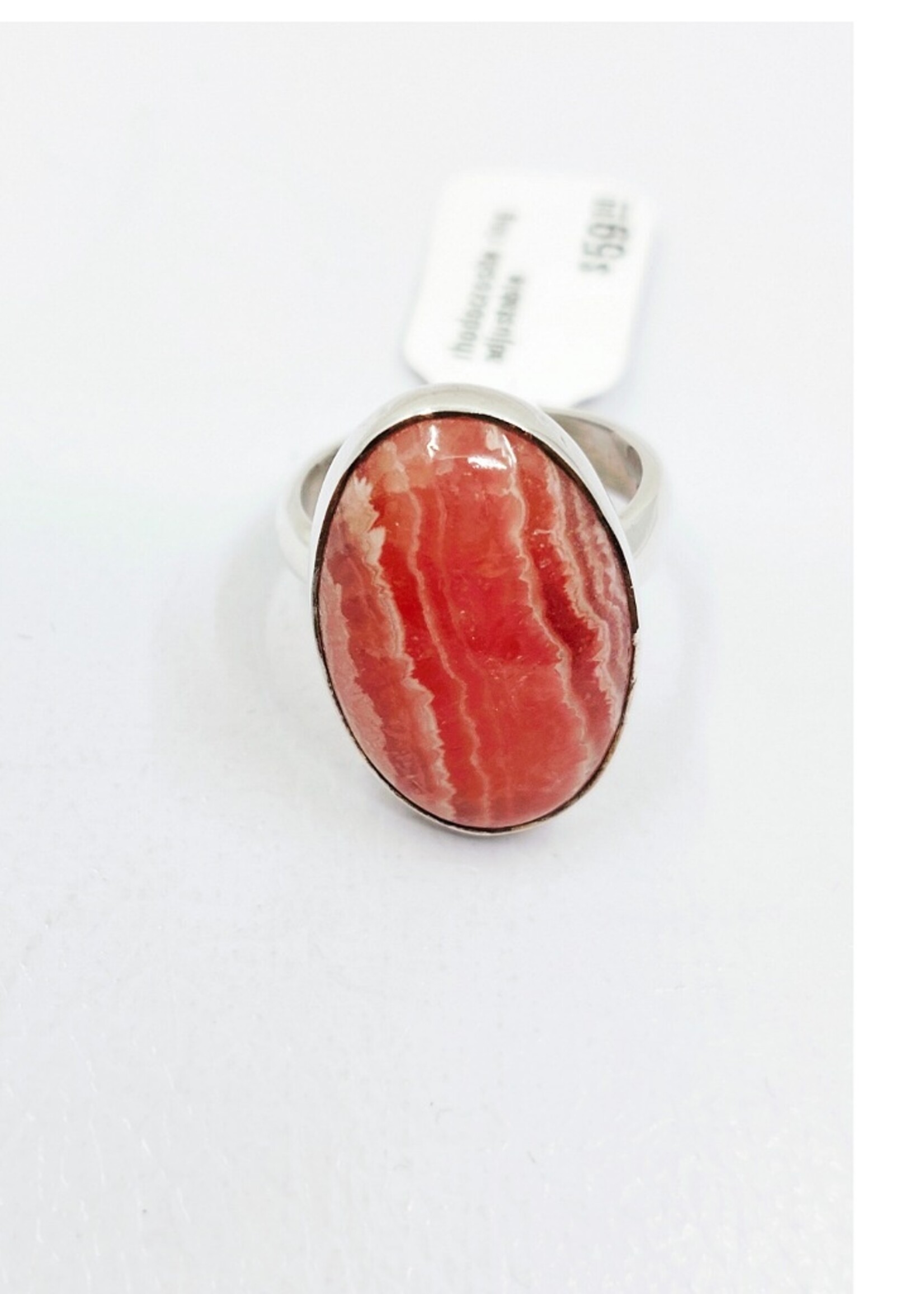 rhodocrosite ring adjustable