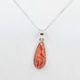 rhodocrosite pendant with silver chain