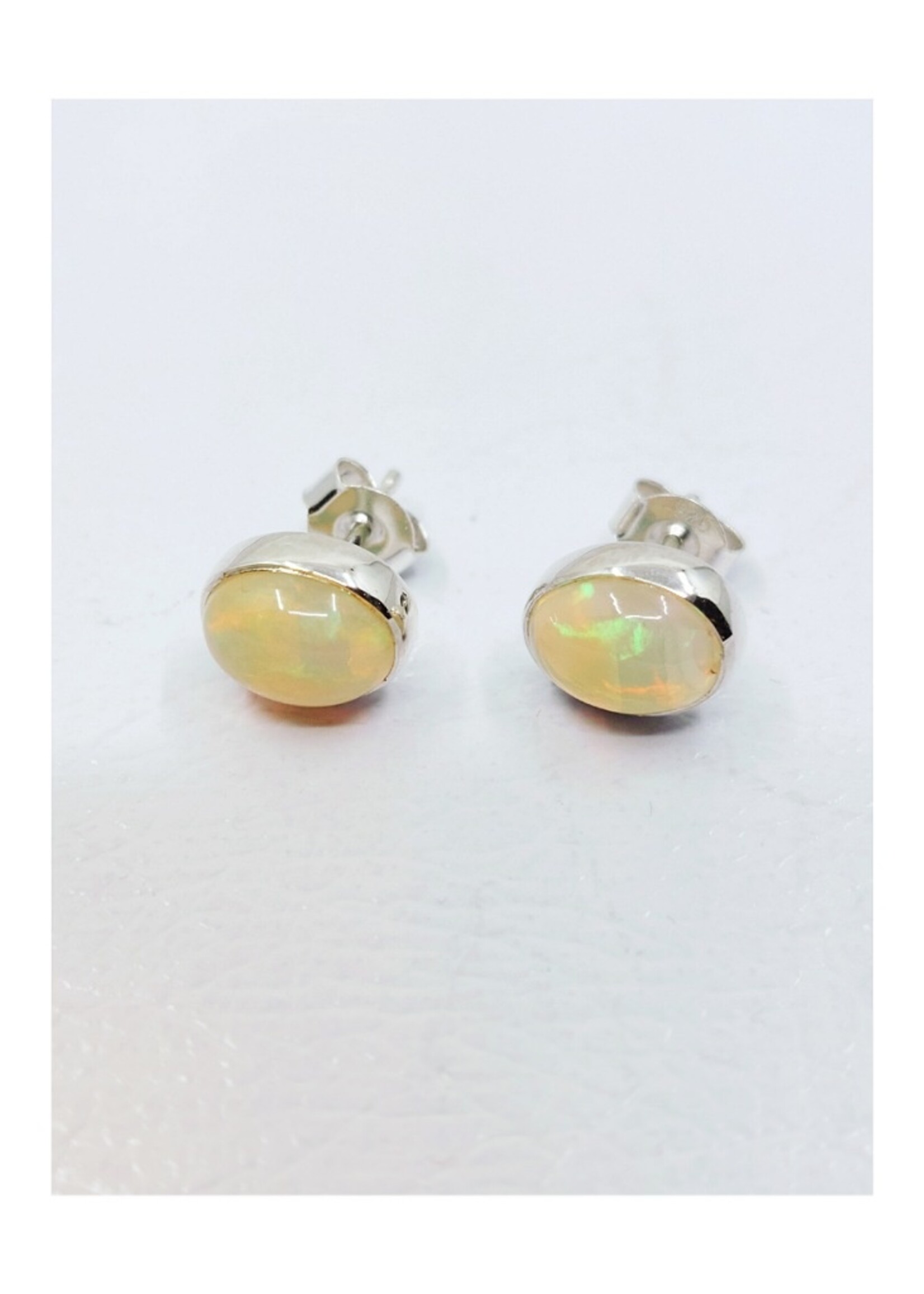 Ethiopian opal studs