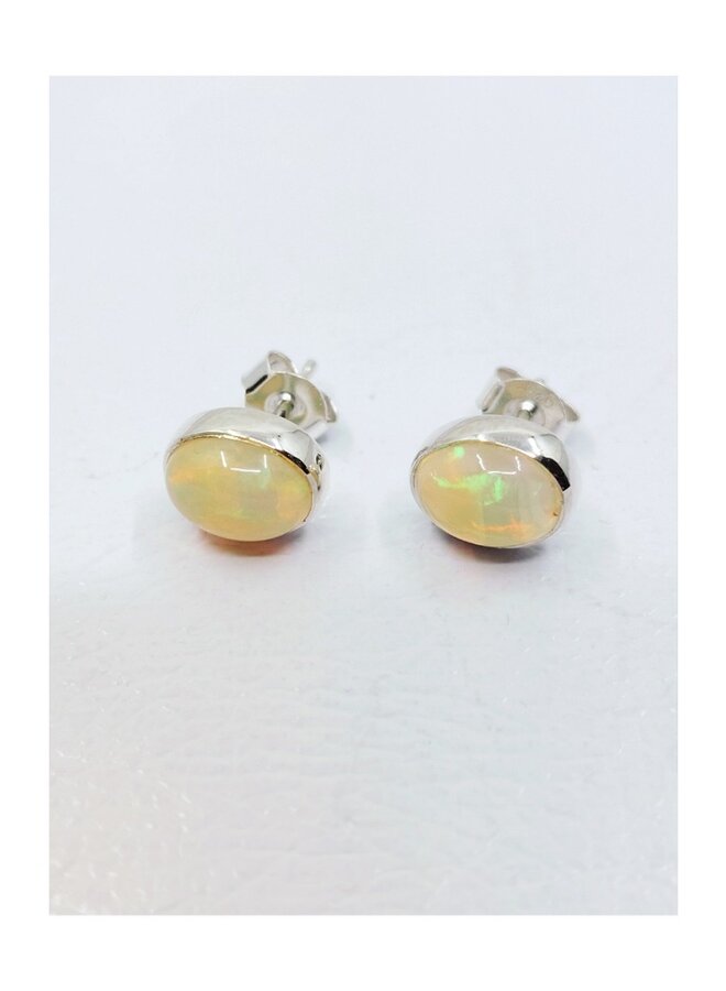 Ethiopian opal studs