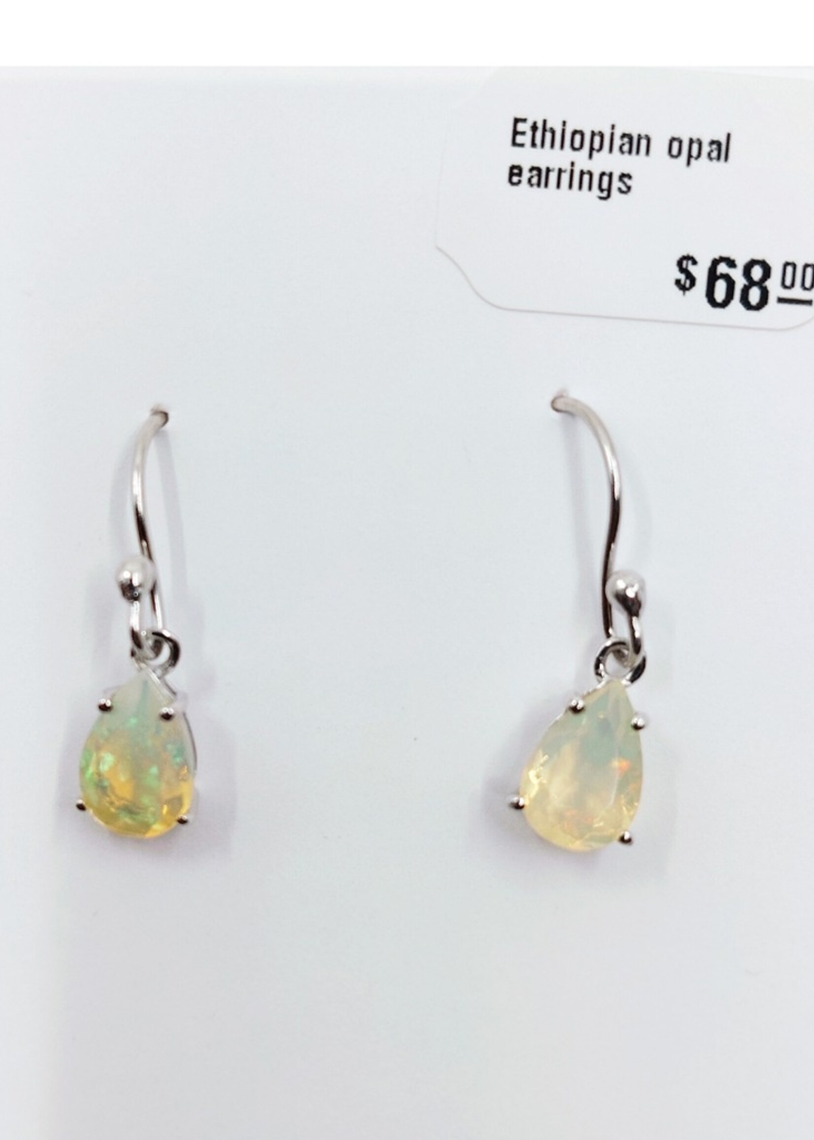 Ethiopian opal earrings