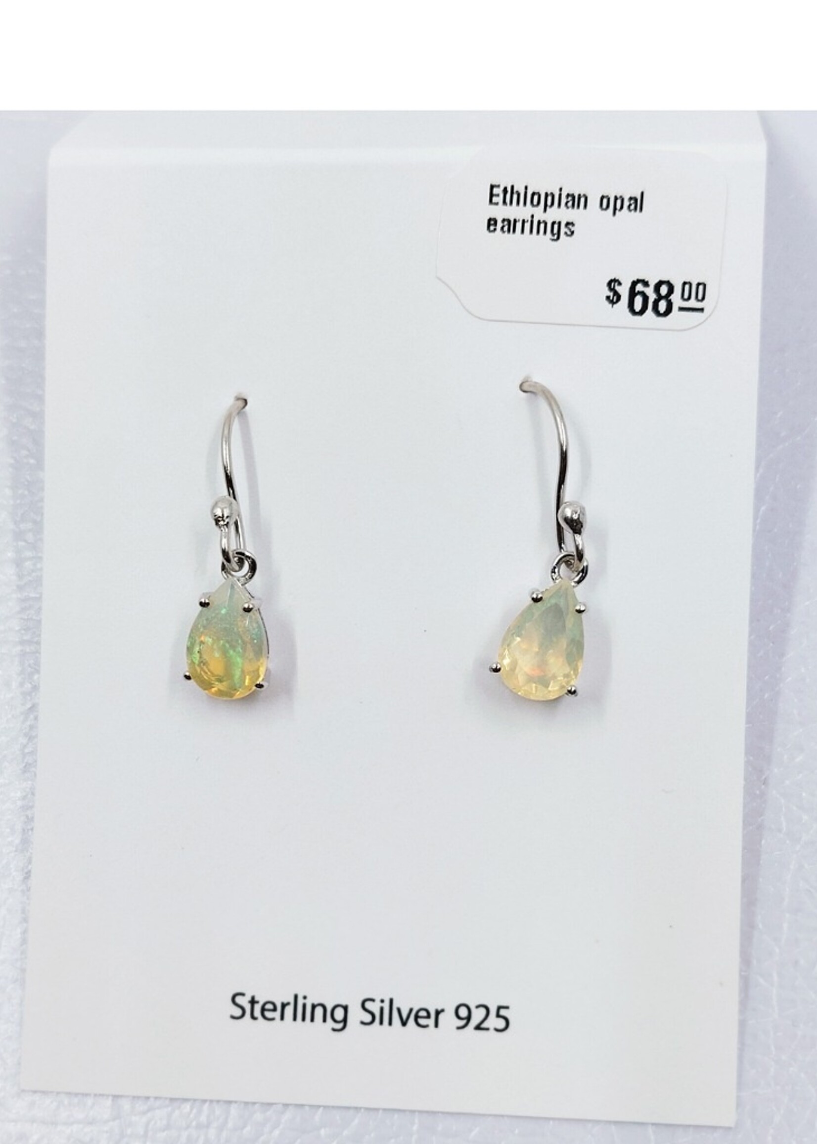 Ethiopian opal earrings