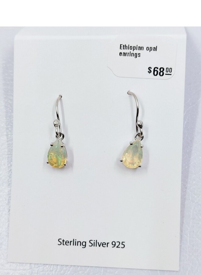 Ethiopian opal earrings