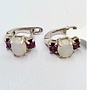 opal and garnet earrings