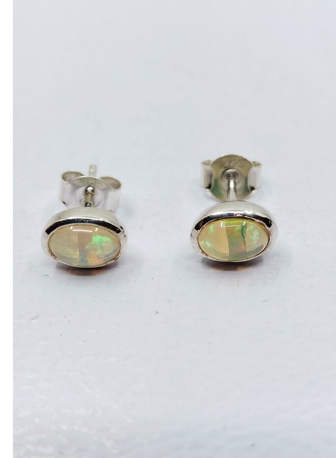 Ethiopian opal studs