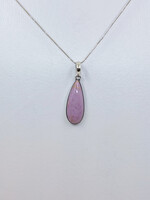 phosphosiderite pendant with silver chain