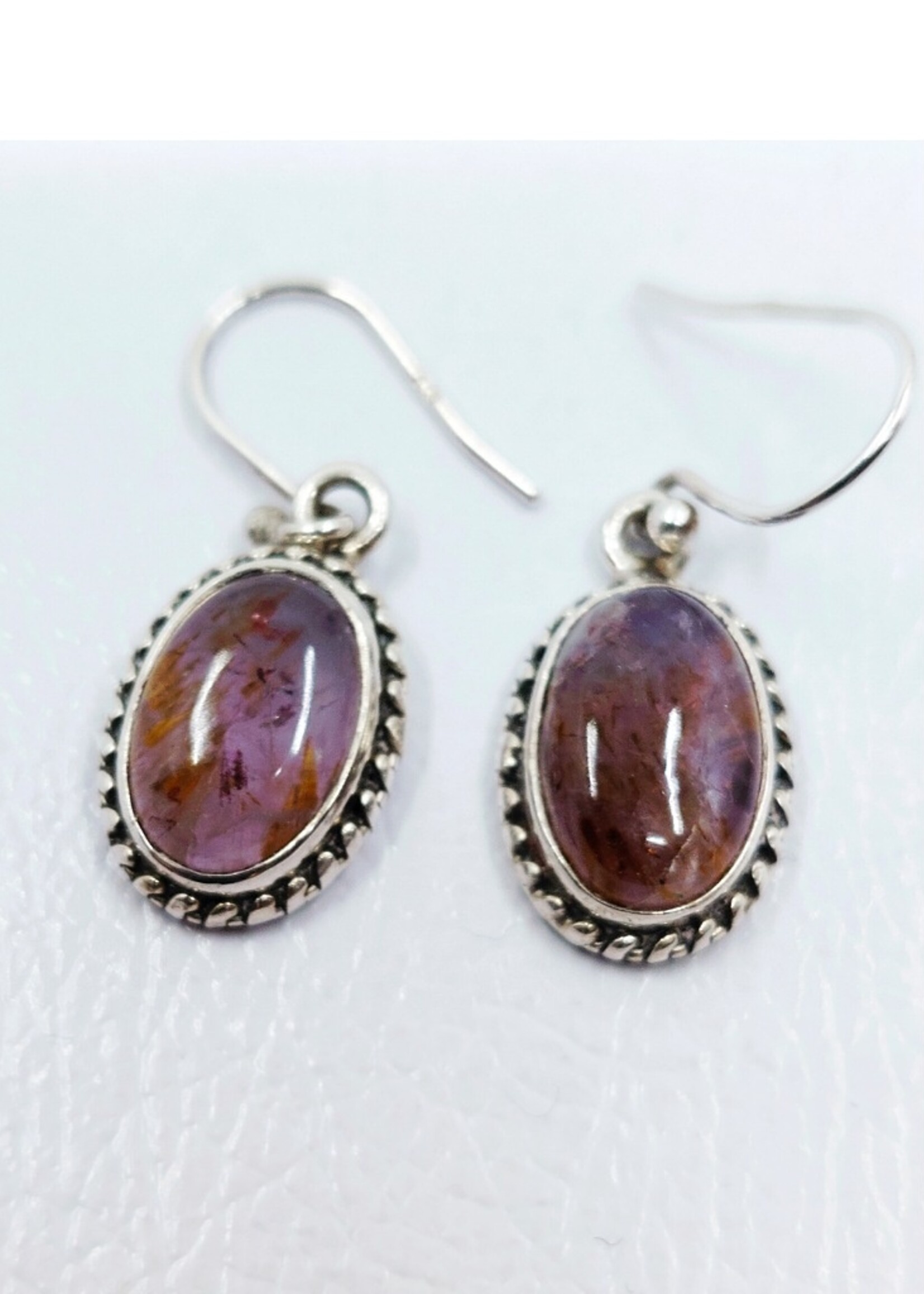 cacoxenite super 7 earrings