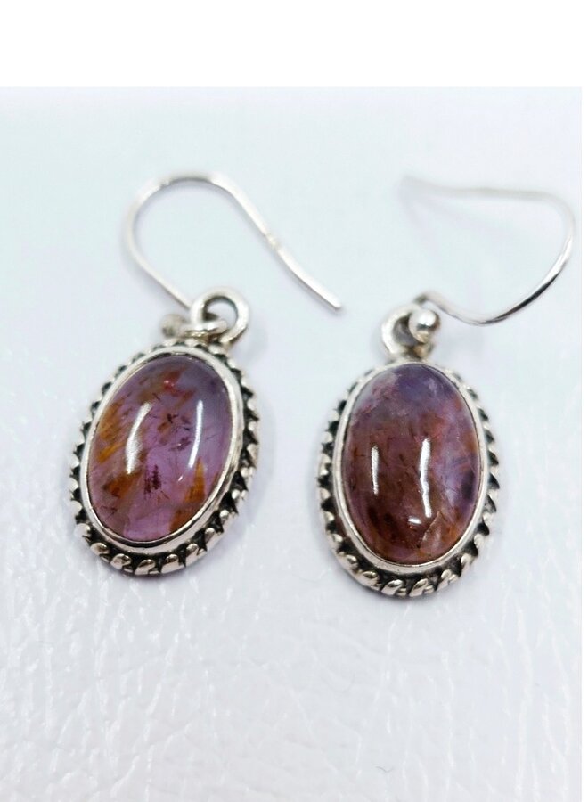 cacoxenite super 7 earrings