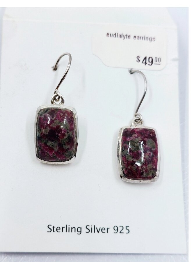 eudialyte earrings
