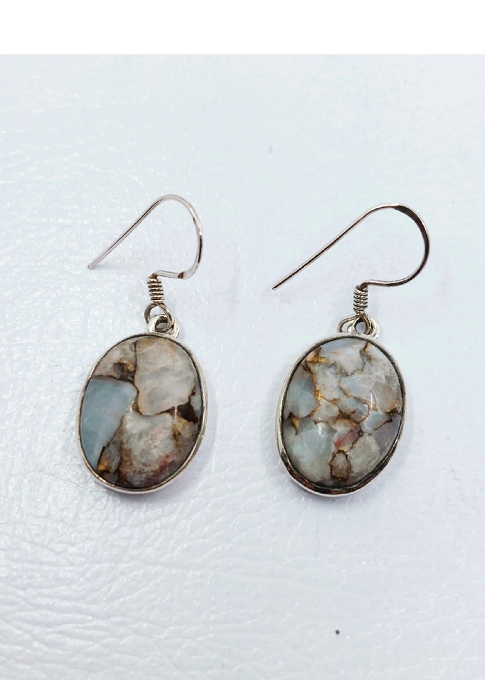 snakeskin jasper earrings