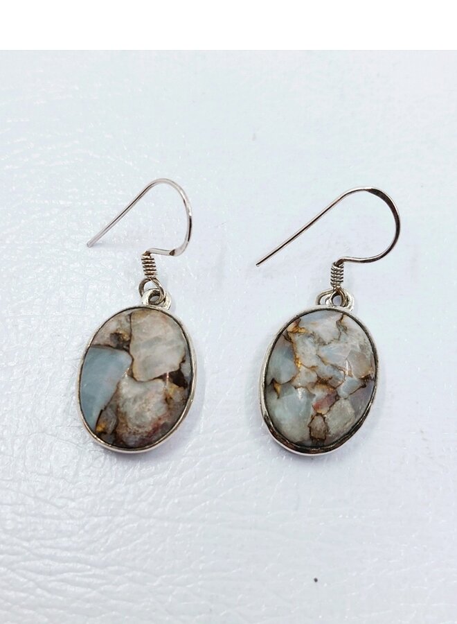 snakeskin jasper earrings