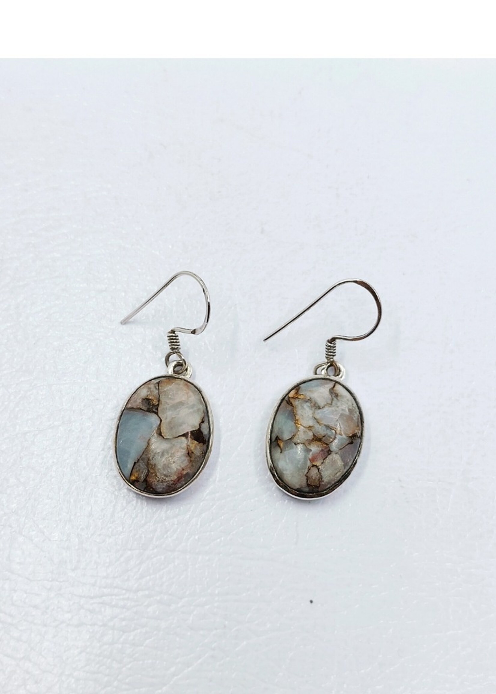 snakeskin jasper earrings