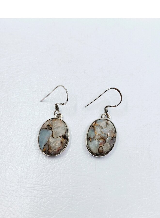 snakeskin jasper earrings