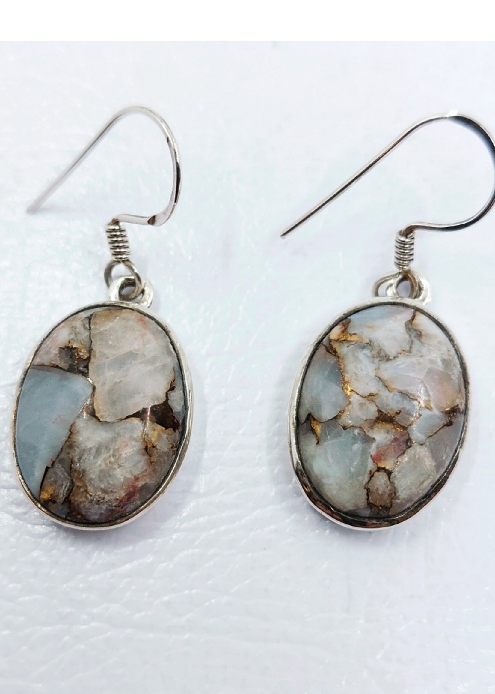 snakeskin jasper earrings