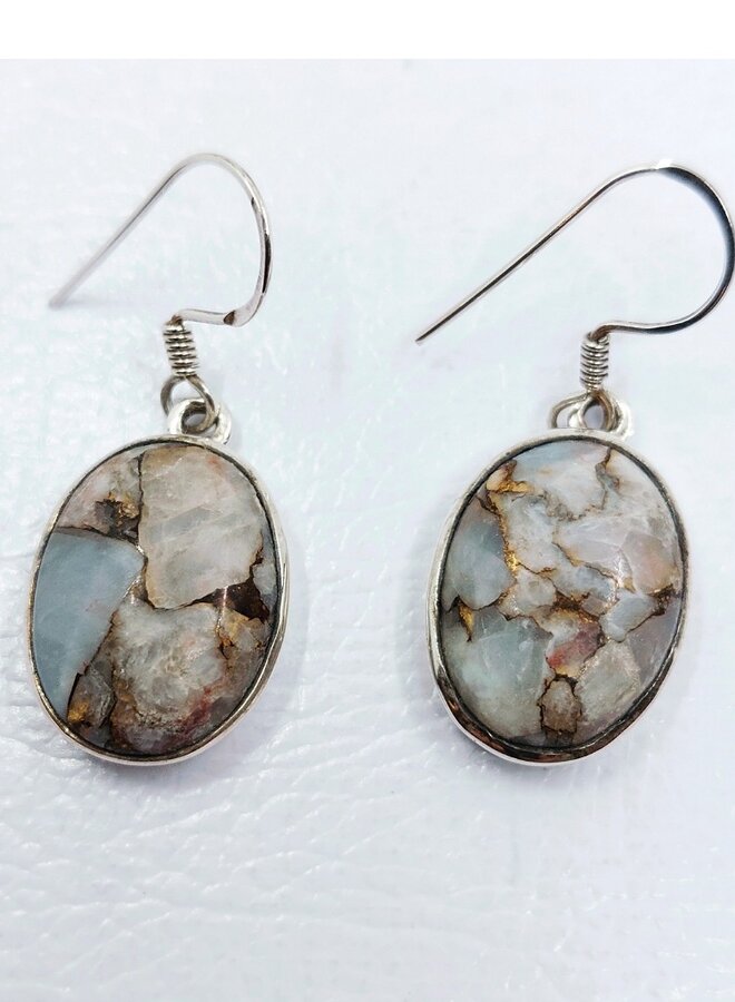 snakeskin jasper earrings