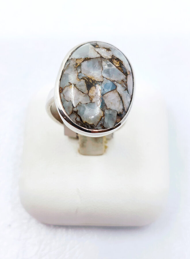 snakeskin jasper ring