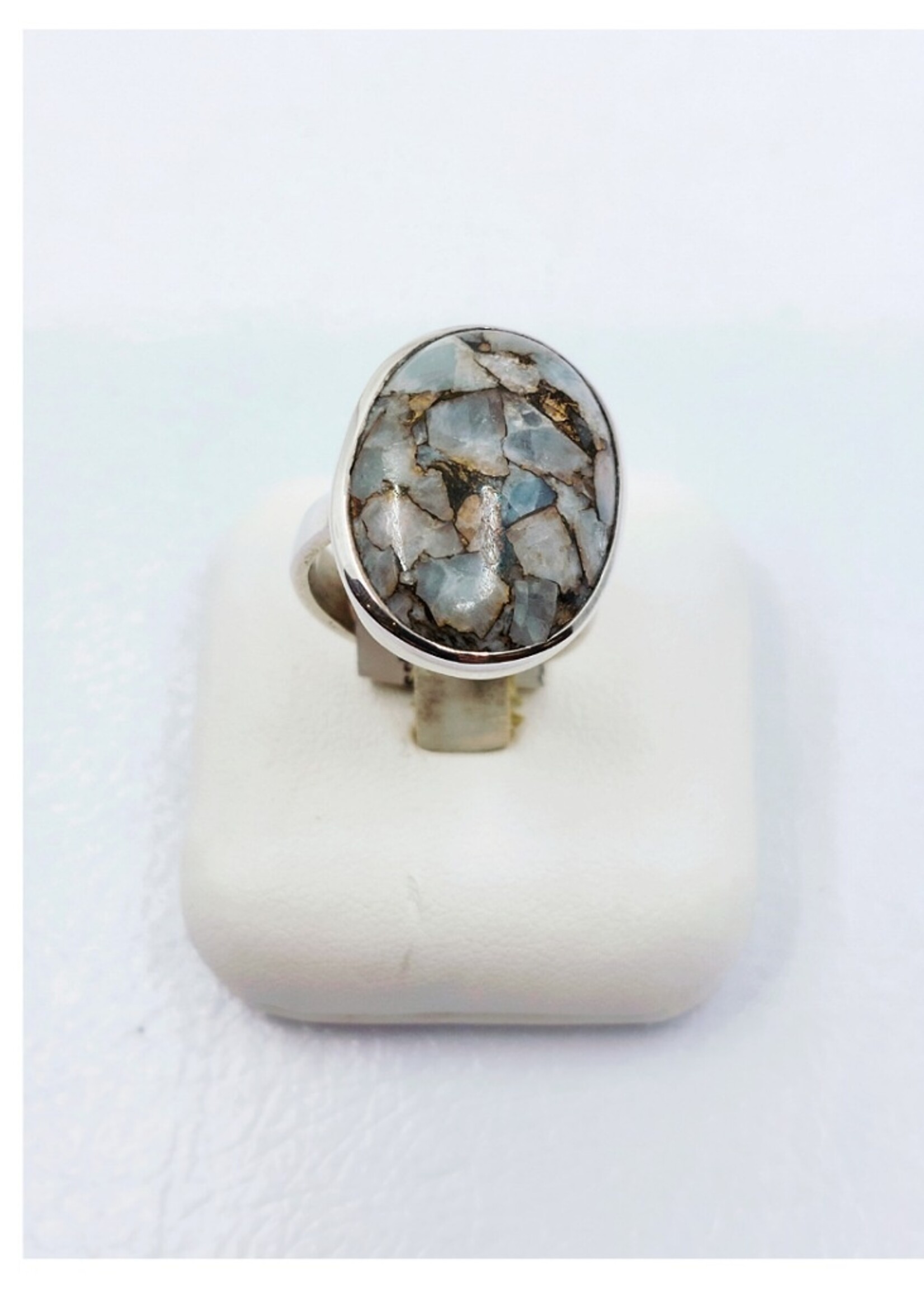 snakeskin jasper ring
