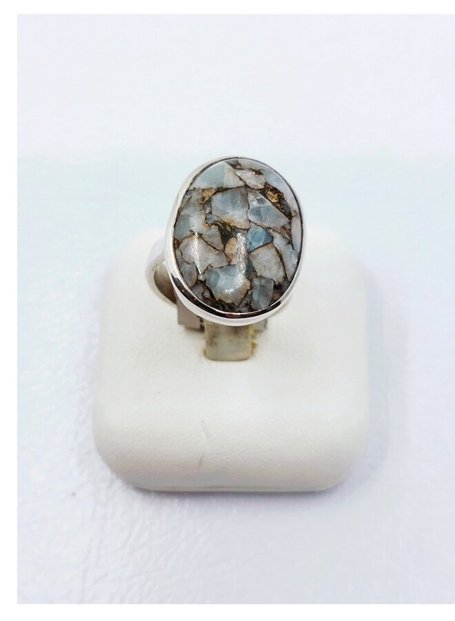 snakeskin jasper ring