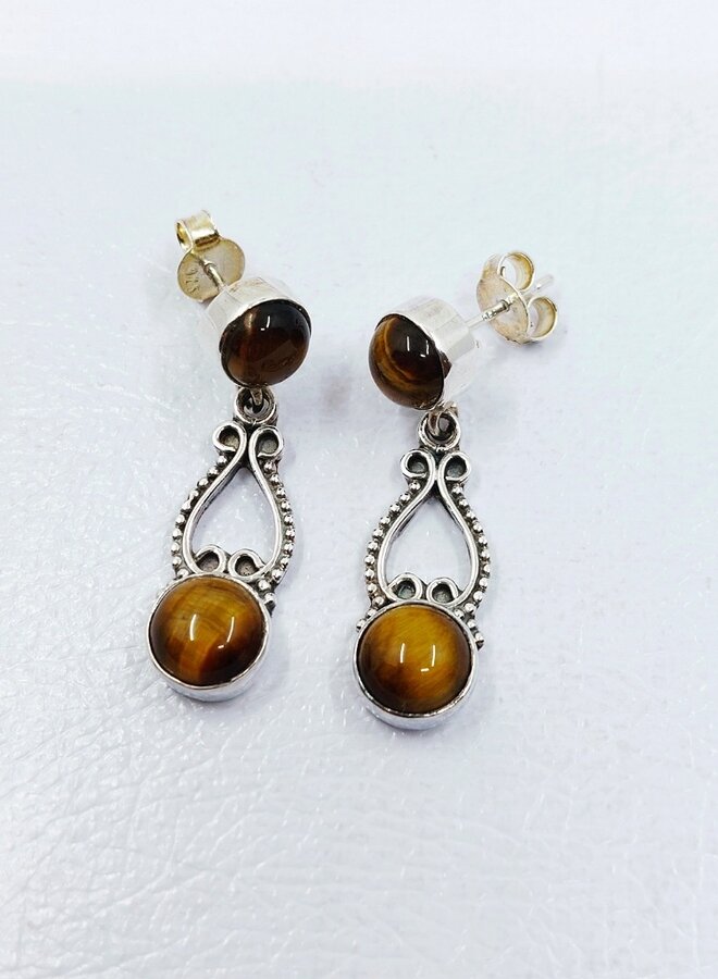 tiger's eye earrings
