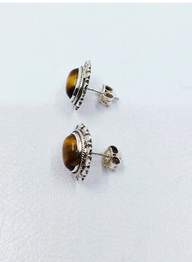 Tiger Eye studs