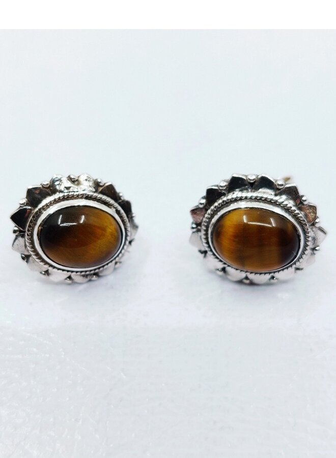 Tiger Eye studs