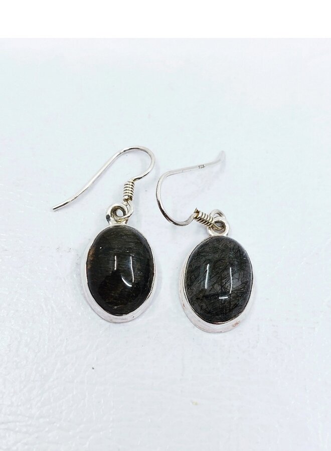 rutile quartz earrings