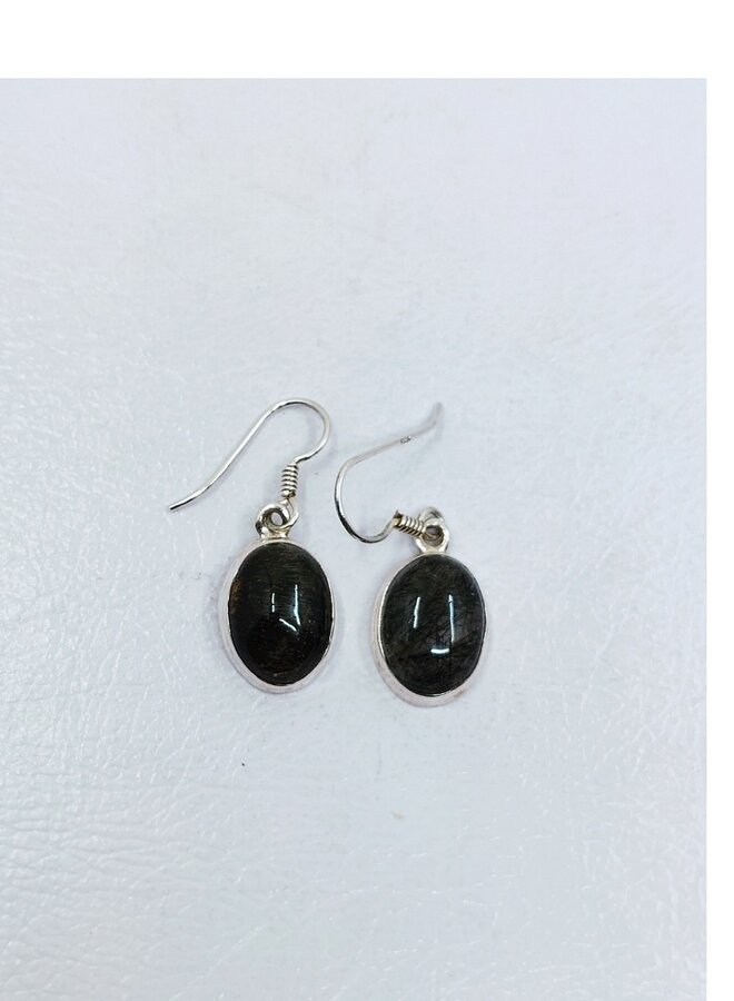 rutile quartz earrings