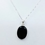 onyx pendant with silver
