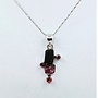 tourmaline pendant with silver chain