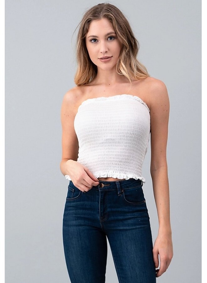Smocked tube top