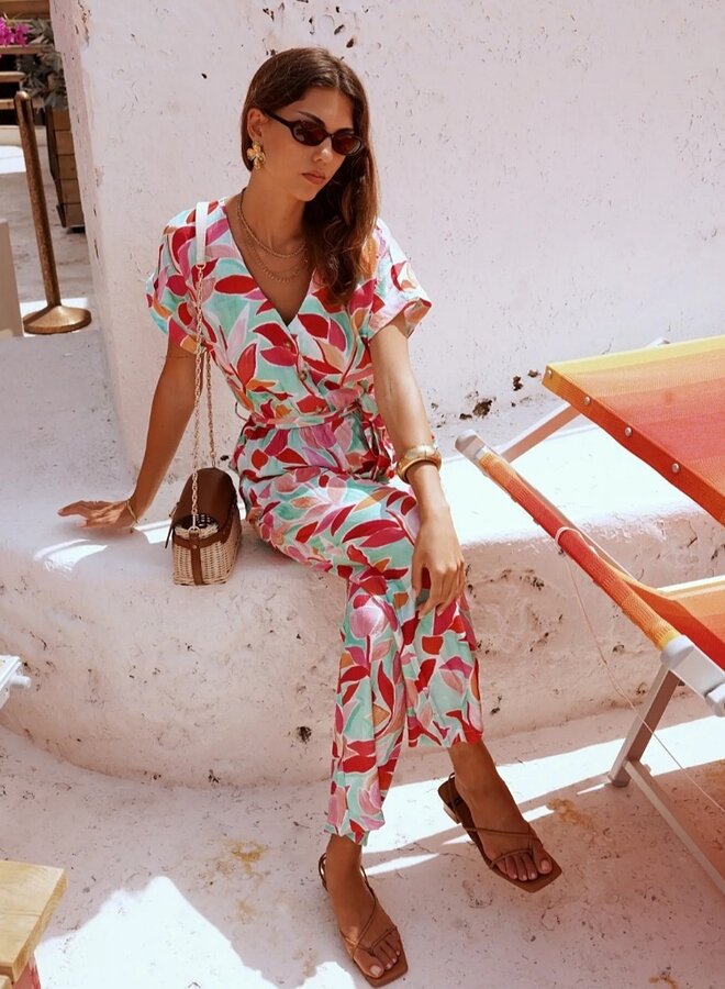 Abstract print jumpsuit