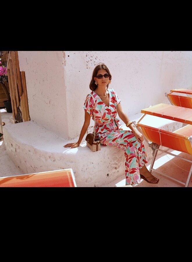 Abstract print jumpsuit