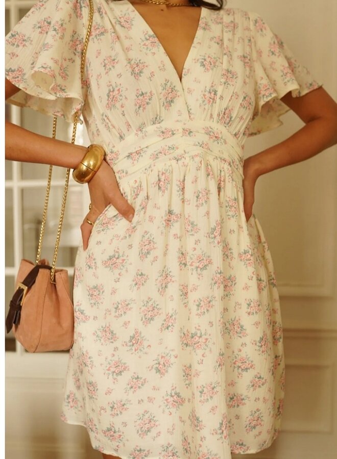 Cotton gauze  floral print dress