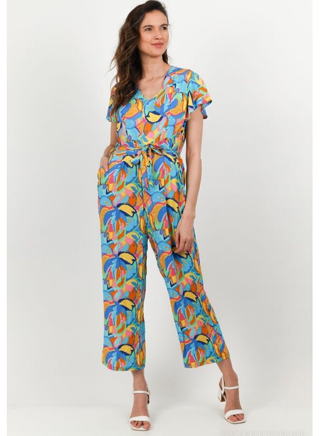 Abstract print jumpsuit