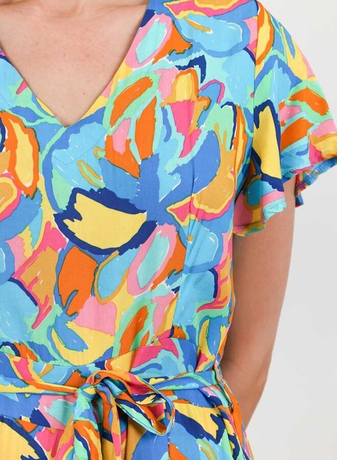 Abstract print jumpsuit