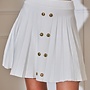 Button mini skirt